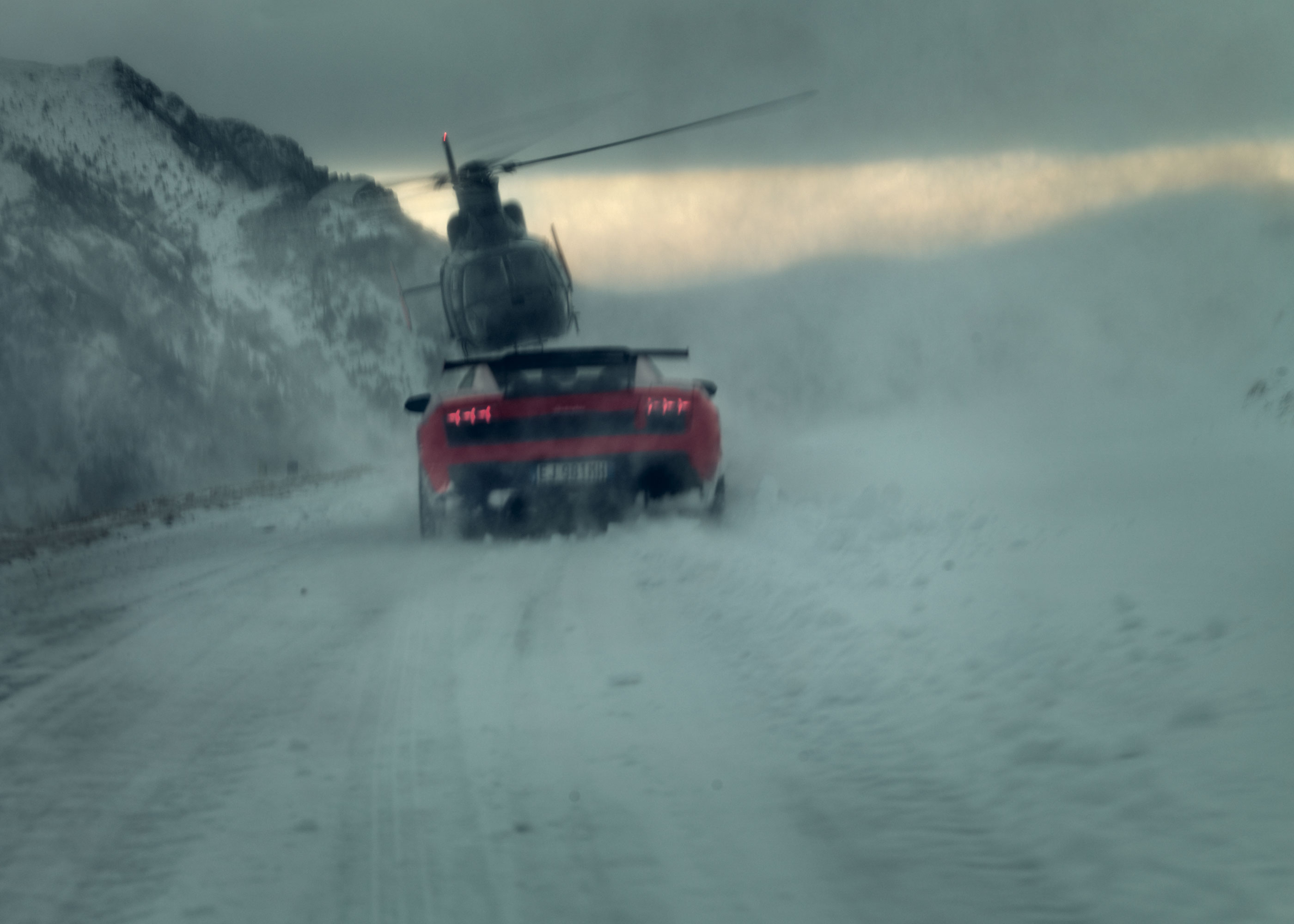 Olaf Hauschulz, Lamborghini Gallardo Super Trofeo Stradale, Transfăgărășan, Snow, Route 7C