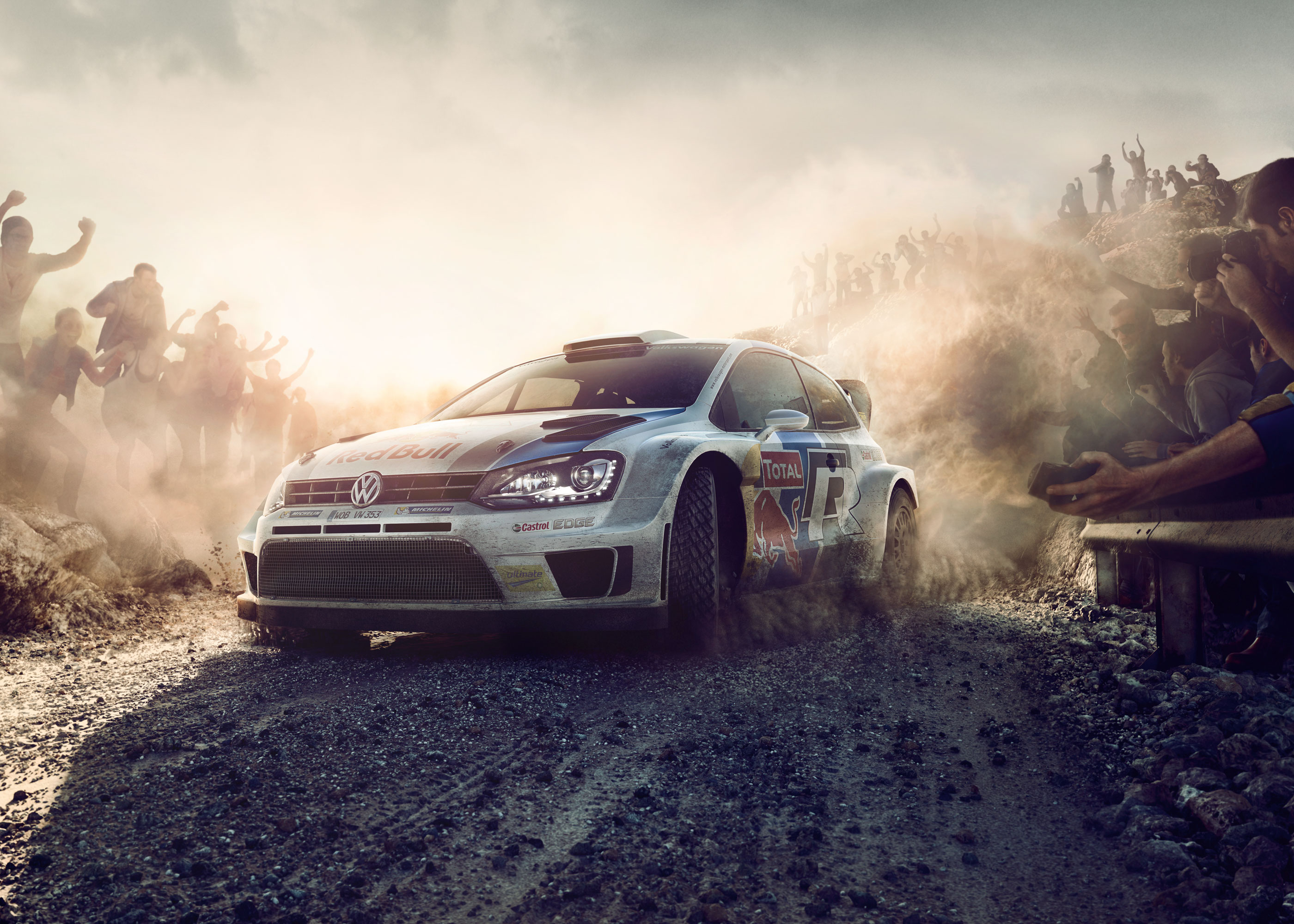 Olaf Hauschulz, Volkswagen WRC, Polo, dust, Full CGI